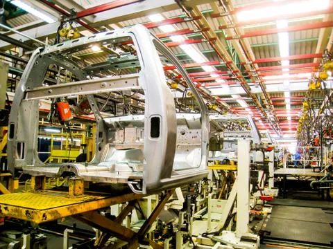 Car assembly line2 Stock Photos