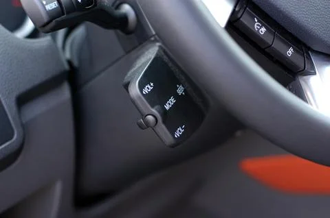 Car audio control buttons Stock Photos