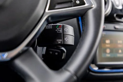 Car audio controls Foto stock