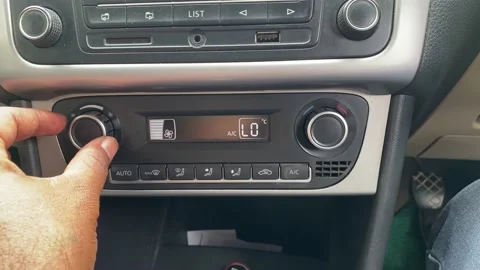 Car auto climate Air condition system Stock Footage 159240332