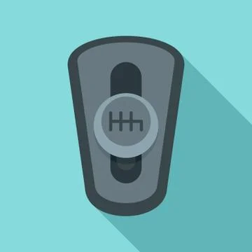 Car auto gearbox icon, flat style 스톡 일러스트