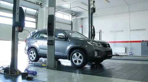 Car in auto service 스톡 동영상 54943620