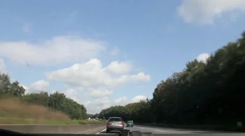 By car on the Autobahn Video stock 41605842