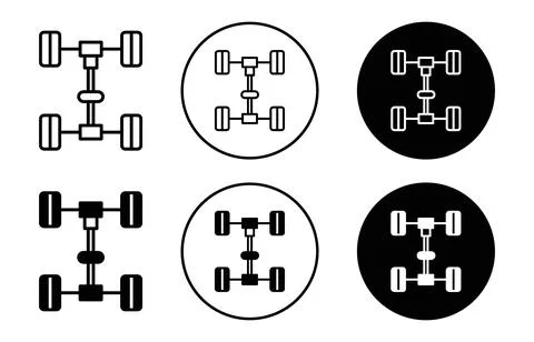 Car axle icon Stock Illustration