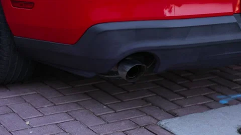 Car back corner view close up from bottom to top move Stock Footage 160569418