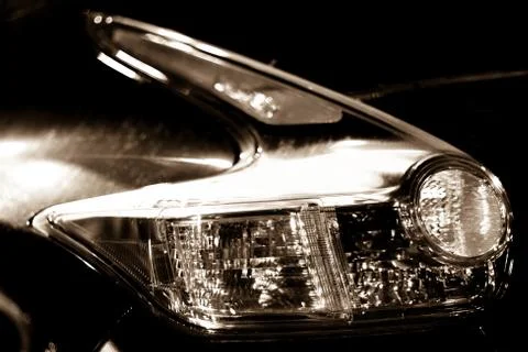 Car back lights Stock Photos