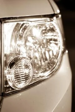 Car back lights Stock Photos