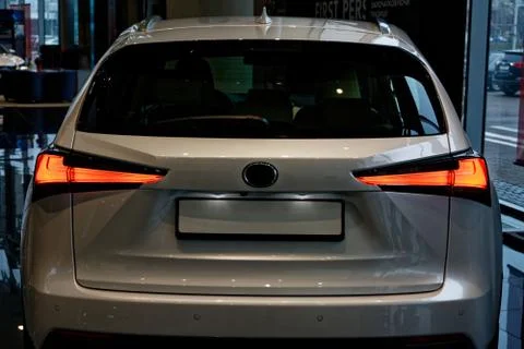 Car back lights Foto stock