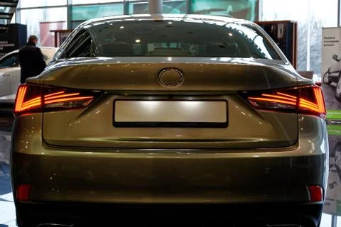 Car back lights Foto stock