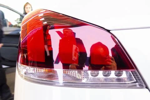 Car back lights Stock Photos
