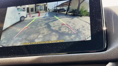Car Backup Camera Display Screen Stock Footage 341373823