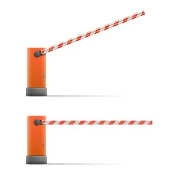 Car barriers Stock Illustration