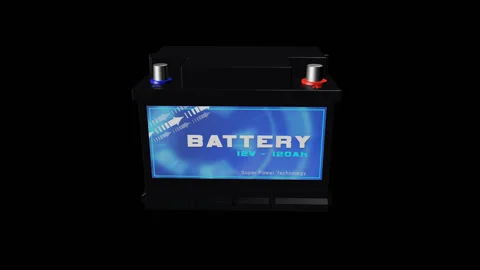 Car Battery . 3D Animation 스톡 동영상 122741539