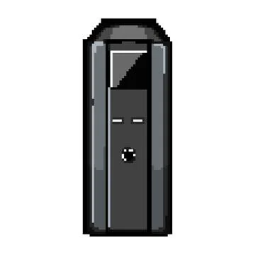 Car battery backup pixel art vector illustration Stock Illustration