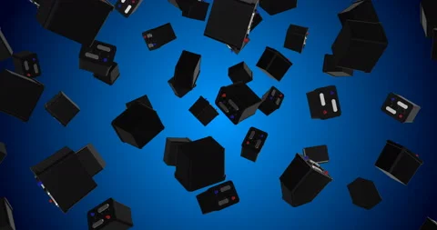 Car Battery falling slow motion Video stock 236758561