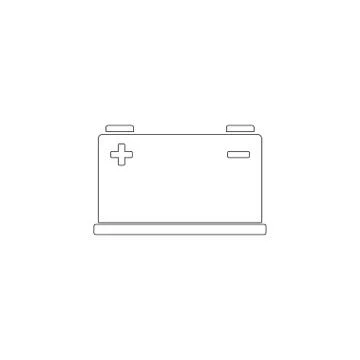 Car battery. flat vector icon Stock Illustration
