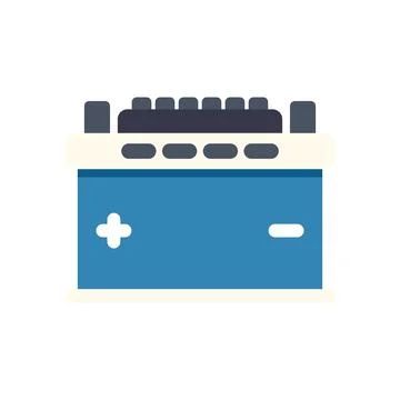 Car battery generating starting power for vehicles イラスト素材