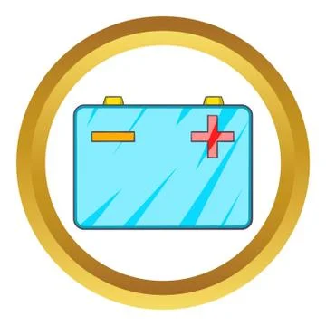 Car battery icon Stock Illustration
