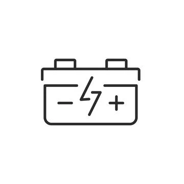 Car Battery Icon Illustrazione stock