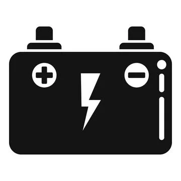 Car battery icon simple vector. Money resource イラスト素材