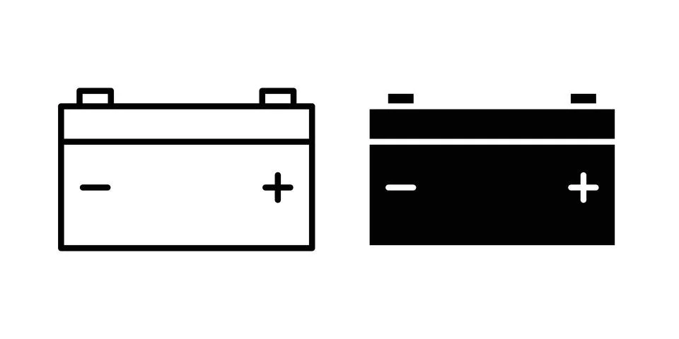 Car Battery icon vector editable eps10 Stock Illustration