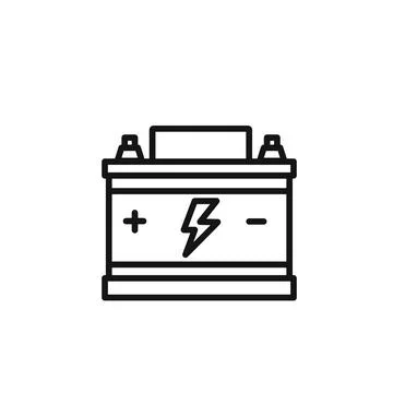 Car battery icon vector set collection for web Stock Illustration