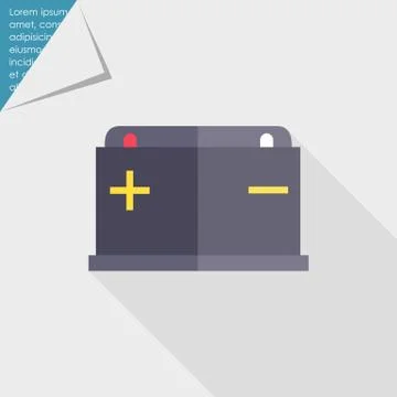 Car battery Stock Illustration
