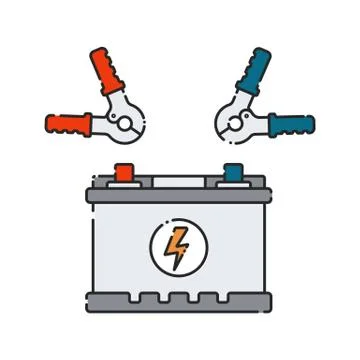Car battery. Stock Illustration