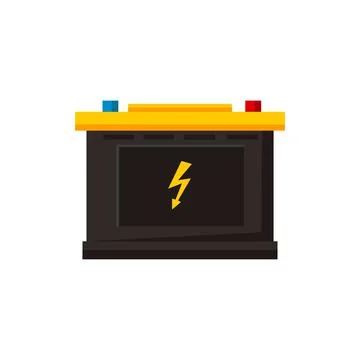 Car battery illustration design elements. flat icon Stock Illustration