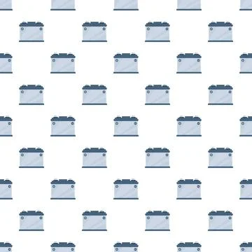 Car battery pattern creating seamless electrical power background 스톡 일러스트