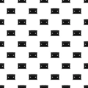 Car battery pattern seamless vector Stock Illustration