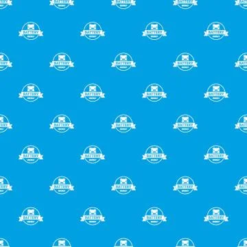 Car battery pattern vector seamless blue Stock Illustration