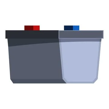 Car battery providing electrical power for vehicle starting and operation Stock Illustration