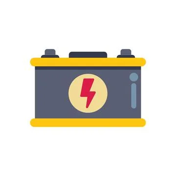 Car battery providing electrical power to start engine イラスト素材