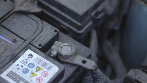Car battery, saw. Stock Footage 134120255