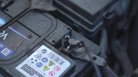 Car battery, saw. Stock Footage 134120309