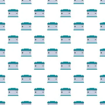Car battery seamless pattern creating a power background イラスト素材