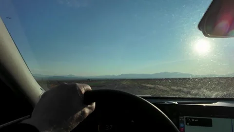 Car Being Driven Along The Bumpy Terrain Of TheHistoric Pony Express Trail In 스톡 동영상 316197162
