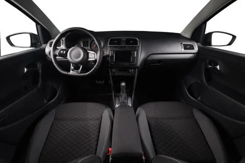 Car black interior isolated Foto stock