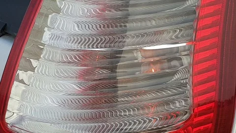 Car Blinker Light, car light blinking on continuously Stock Footage 114414172