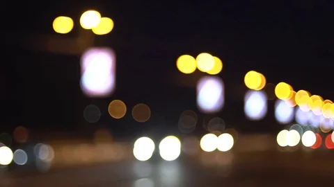 Car Blur Lights Stock-Footage 74596845