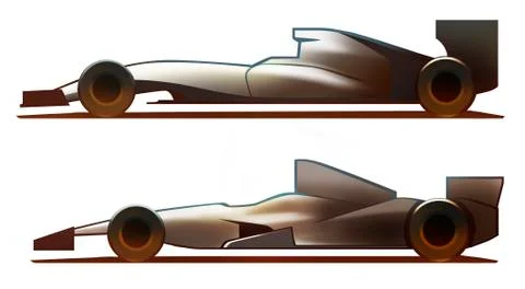 Car Body Formula Stock Illustration