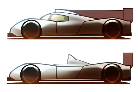 Car Body Le Mans Car Illustrazione stock