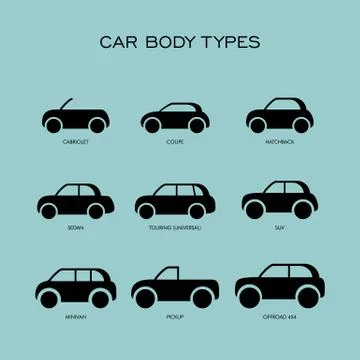 Car body type vector illustration icon Illustrazione stock