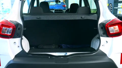Car boot space india Video stock 266411288