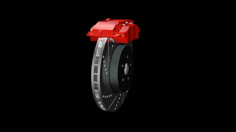 Car Brake . 3D Animation 스톡 동영상 122741555