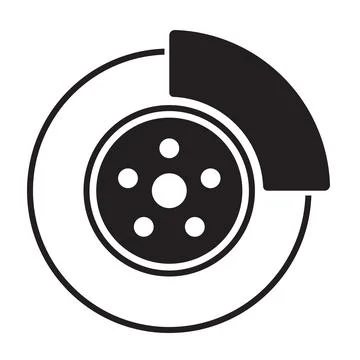 Car brake icon vector auto service, repair concept for graphic design, logo, Stock Illustration
