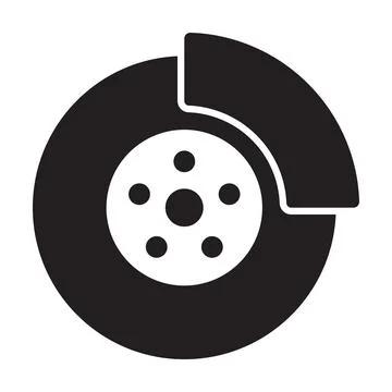 Car brake icon vector auto service, repair concept for graphic design, logo, Stock Illustration