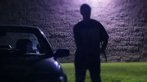 Car break in Stock Footage 10605020