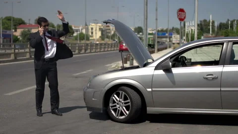 Car breakdown  Stock-Footage 210439272